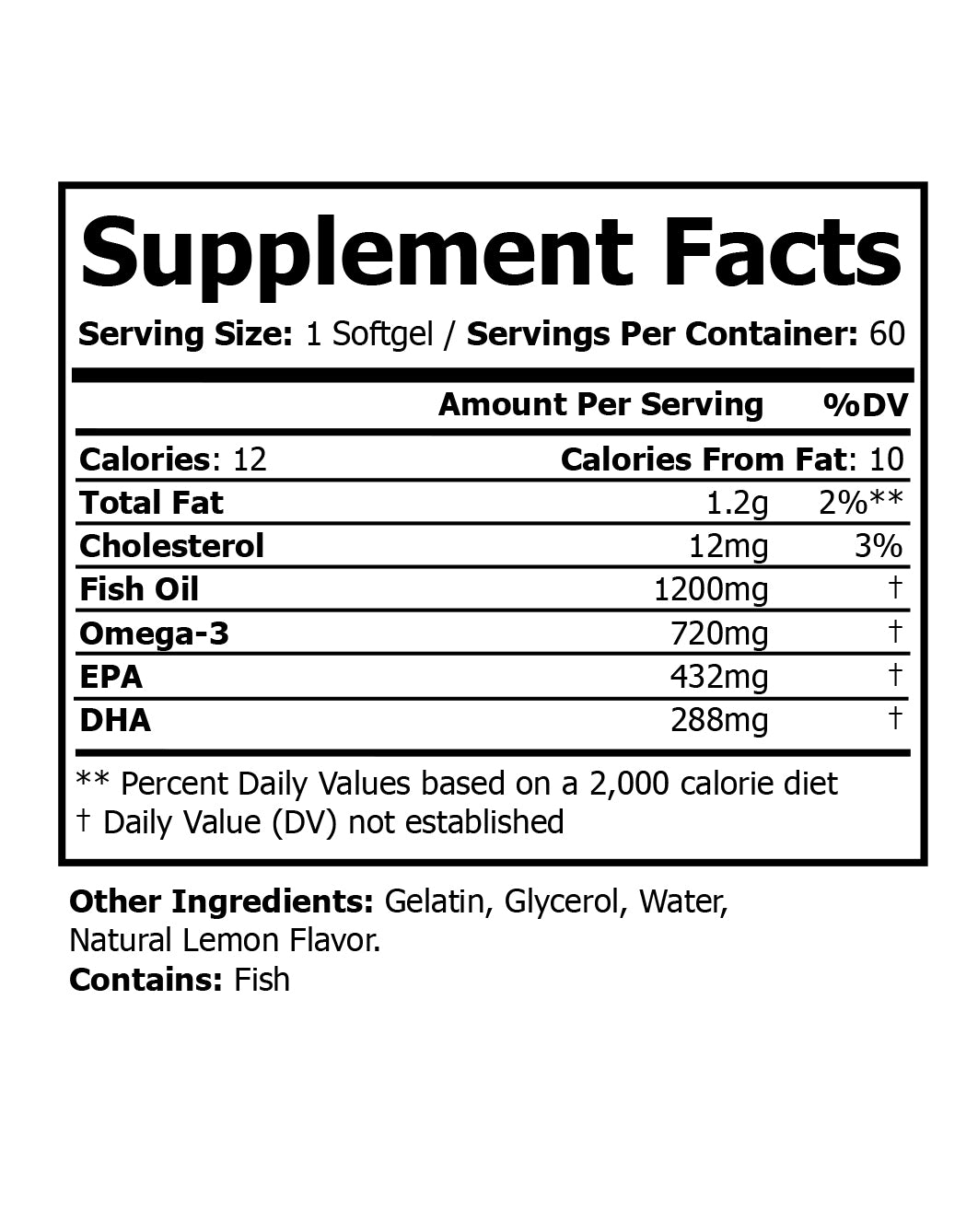 Omega 3 Fish Oil
